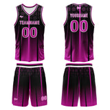 Custom Rose Purple Basketball Jersey Uniform Suit Printed Your Logo Name Number