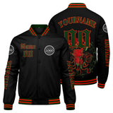Custom Red Green Varsity Jackets for Men Women Youth Personalized Letterman Jackets