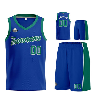 Custom Royal Green Basketball Jersey for Men Women Adult Youth Stitched Name Number Logo