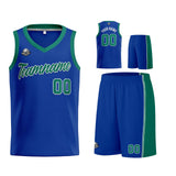 Custom Royal Green Basketball Jersey for Men Women Adult Youth Stitched Name Number Logo