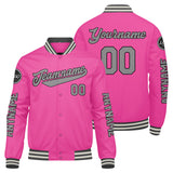 Custom Pink Varsity Jackets for Men Women Youth Personalized Letterman Jackets