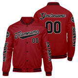 Custom Red Black Varsity Jackets for Men Women Youth Personalized Letterman Jackets