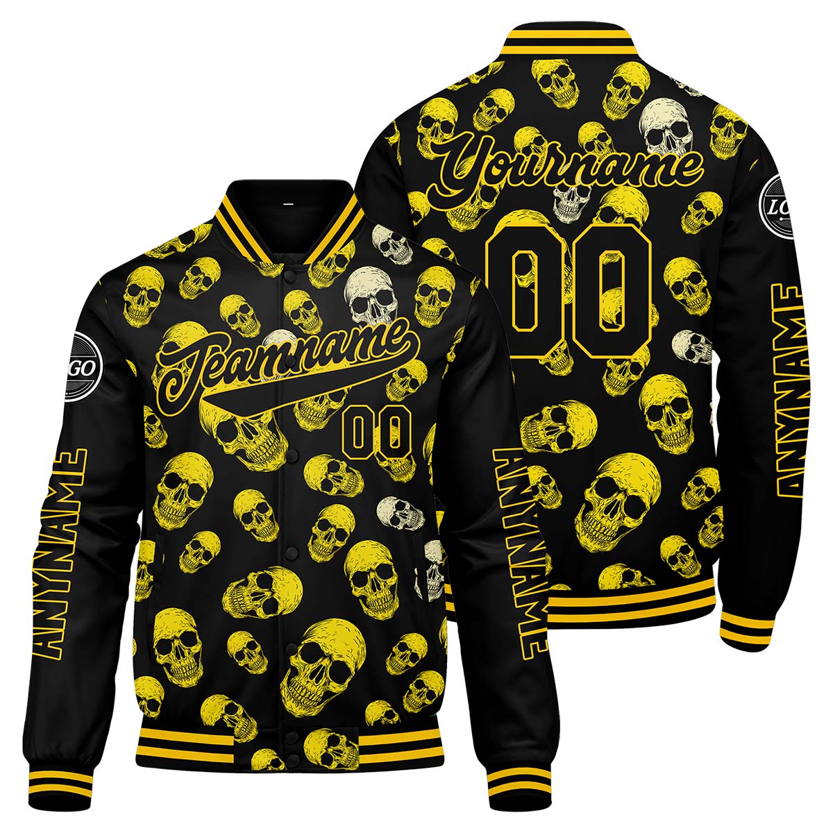 Custom Yellow Varsity Jackets for Men Women Youth Personalized Letterman Jackets
