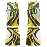 Custom Lemon Yellow Green Basketball Jersey Uniform Suit Printed Your Logo Name Number
