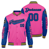 Custom Pink Royal Yellow Varsity Jackets for Men Women Youth Personalized Letterman Jackets