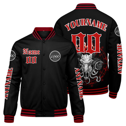Custom Red Varsity Jackets for Men Women Youth Personalized Letterman Jackets