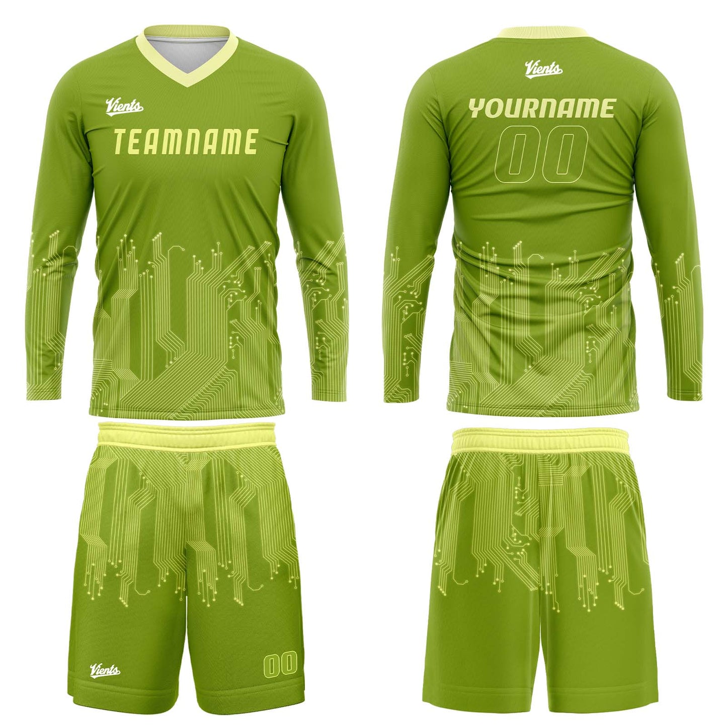 Custom Green White Basketball Soccer Football Shooting Long T-Shirt for Adults and Kids