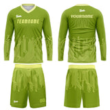 Custom Green White Basketball Soccer Football Shooting Long T-Shirt for Adults and Kids