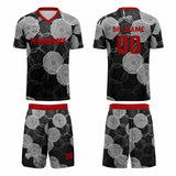 Custom Red Ash Uniform Jersey Kids Adults Personalized Set Jersey Shirt