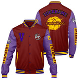 Custom Claret Purple Varsity Jackets for Men Women Youth Personalized Letterman Jackets