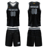 Custom Black Azure Basketball Jersey Uniform Suit Printed Your Logo Name Number