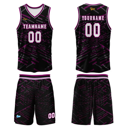 Custom Black Rose Red Basketball Jersey Uniform Suit Printed Your Logo Name Number