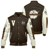 Custom Brown Cream Varsity Jackets for Men Women Youth Personalized Letterman Jackets