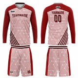 Custom Red Basketball Soccer Football Shooting Long T-Shirt for Adults and Kids