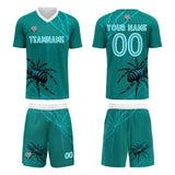 Custom Dark Green Soccer Uniform Jersey Kids Adults Personalized Set Jersey Shirt