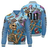 Custom Light blue Varsity Jackets for Men Women Youth Personalized Letterman Jackets