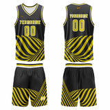 Custom Yellow Basketball Jersey Uniform Suit Printed Your Logo Name Number