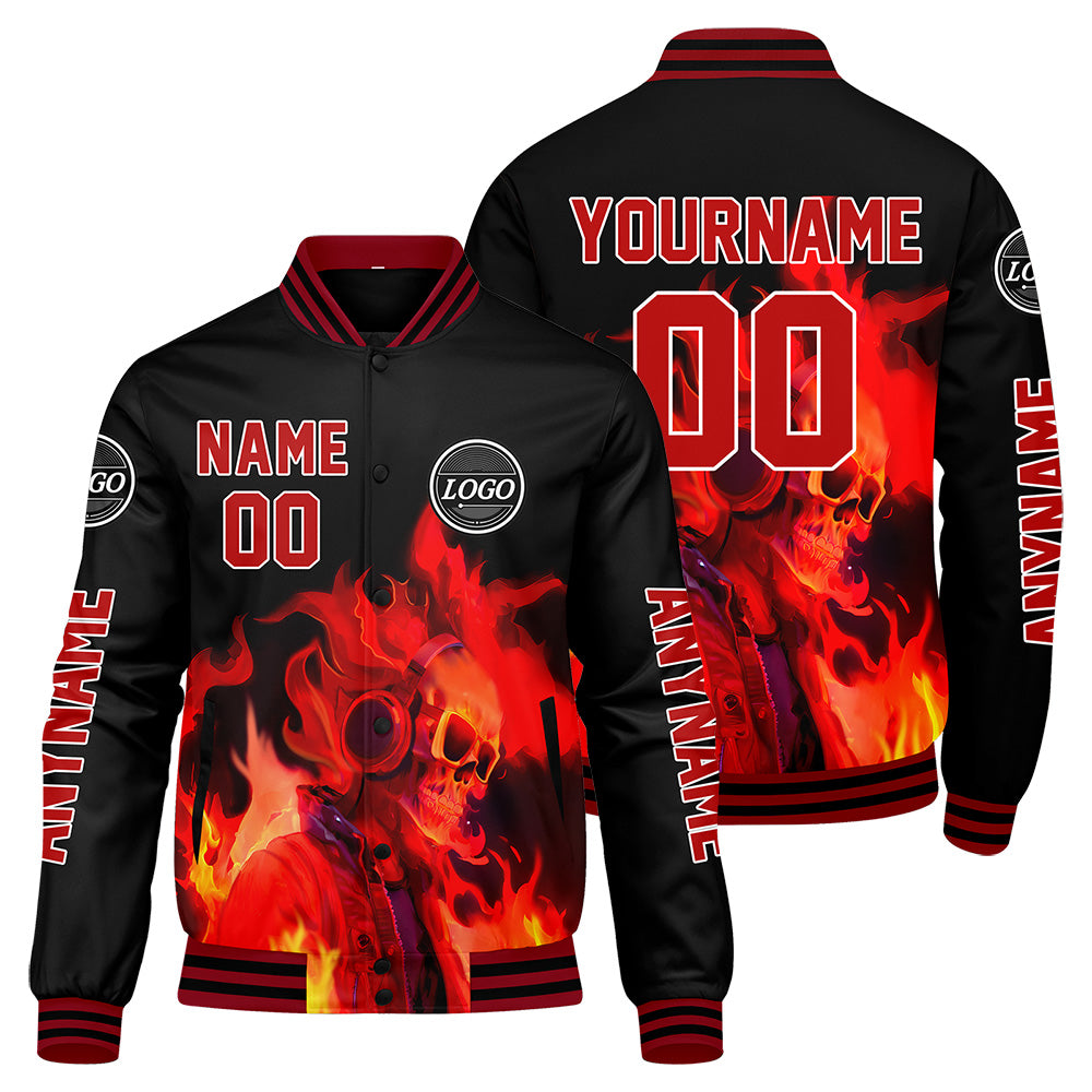 Custom Black Varsity Jackets for Men Women Youth Personalized Letterman Jackets