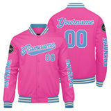 Custom Pink Varsity Jackets for Men Women Youth Personalized Letterman Jackets