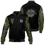 Custom Black Olive Green Varsity Jackets for Men Women Youth Personalized Letterman Jackets
