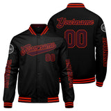Custom Marroon Black Orange Varsity Jackets for Men Women Youth Personalized Letterman Jackets