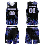 Custom Purple Basketball Jersey Uniform Suit Printed Your Logo Name Number