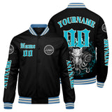 Custom Light Blue Varsity Jackets for Men Women Youth Personalized Letterman Jackets