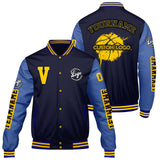 Custom Navy Royal Varsity Jackets for Men Women Youth Personalized Letterman Jackets