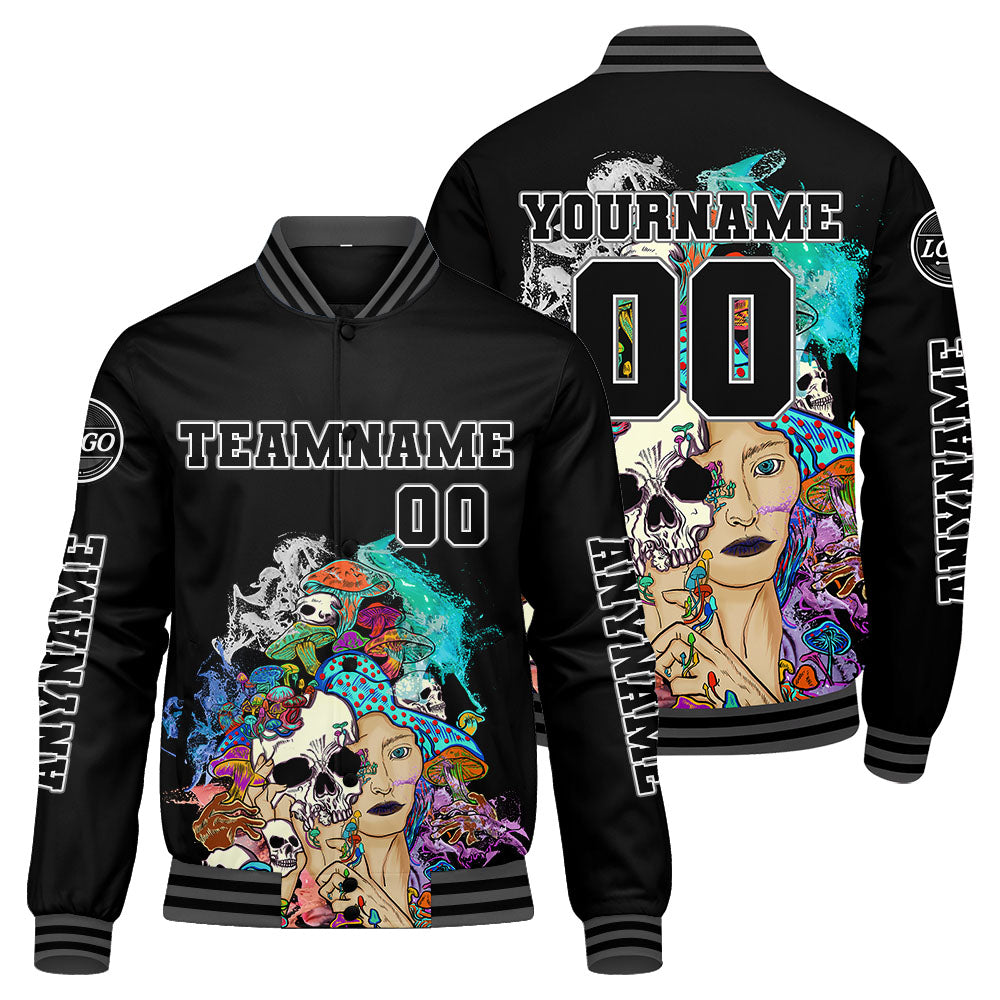 Custom Grey Varsity Jackets for Men Women Youth Personalized Letterman Jackets