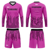 Custom Pink Black Basketball Soccer Football Shooting Long T-Shirt for Adults and Kids