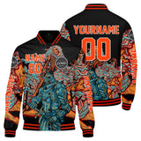 Custom Orange Varsity Jackets for Men Women Youth Personalized Letterman Jackets