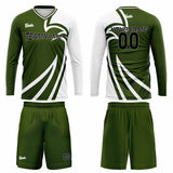 Custom Olive Green Basketball Soccer Football Shooting Long T-Shirt for Adults and Kids