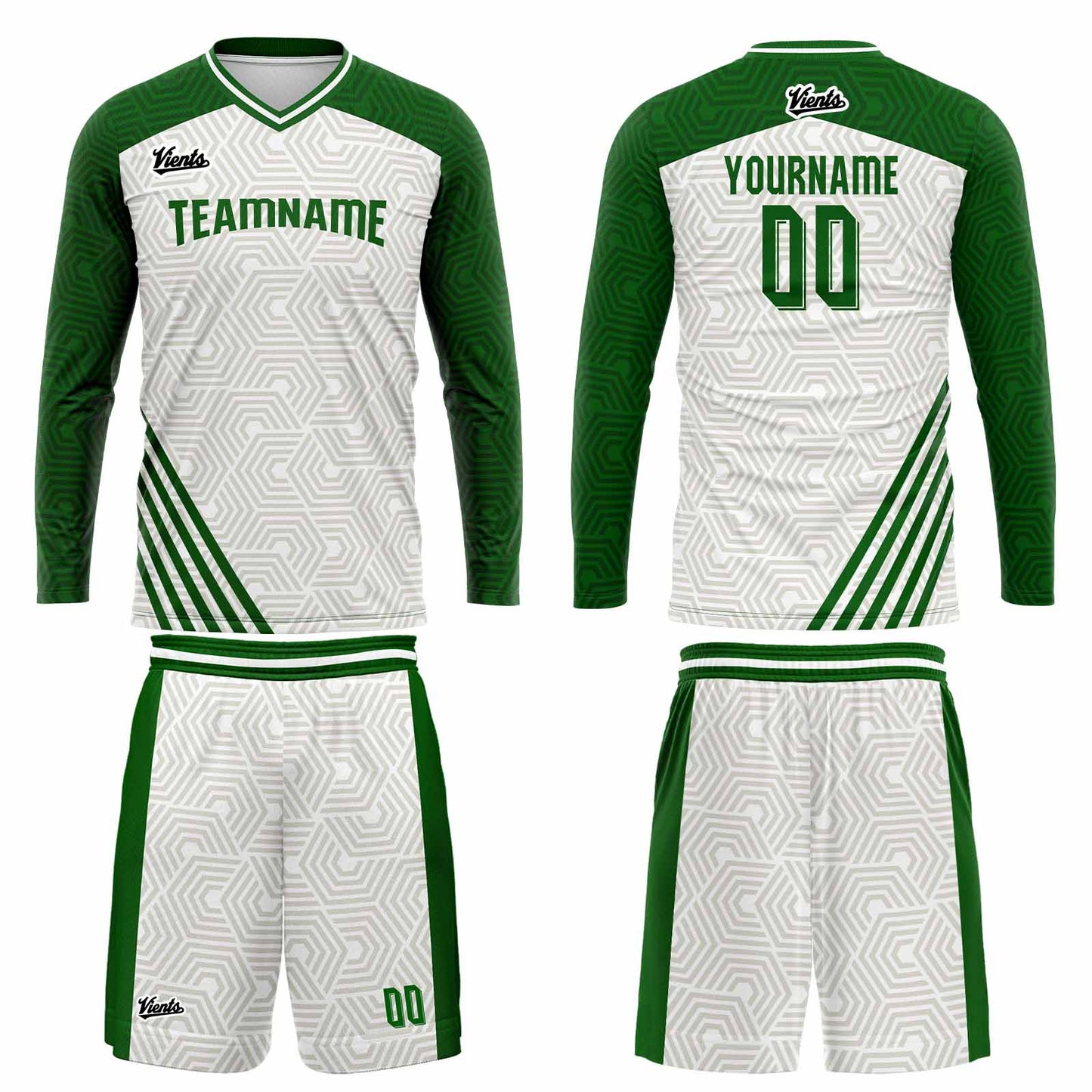 Custom Green Basketball Soccer Football Shooting Long T-Shirt for Adults and Kids
