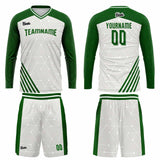 Custom Green Basketball Soccer Football Shooting Long T-Shirt for Adults and Kids