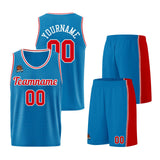Custom Blue-Red Basketball Jersey for Men Women Adult Youth Stitched Name Number Logo