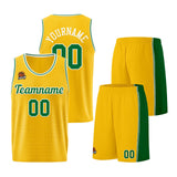 Custom Yellow Green Basketball Jersey for Men Women Adult Youth Stitched Name Number Logo