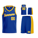 Custom Royal Yellow Basketball Jersey for Men Women Adult Youth Stitched Name Number Logo