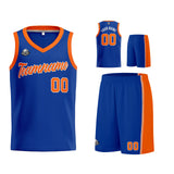 Custom Royal Orange Basketball Jersey for Men Women Adult Youth Stitched Name Number Logo