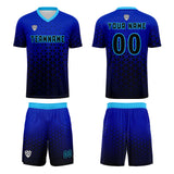 Custom Blue Uniform Jersey Kids Adults Personalized Set Jersey Shirt