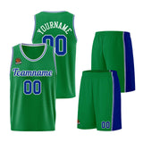 Custom Kelly Green Royal Basketball Jersey for Men Women Adult Youth Stitched Name Number Logo