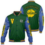 Custom Green Color Blue Varsity Jackets for Men Women Youth Personalized Letterman Jackets