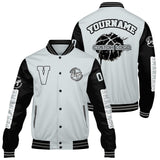 Custom Grey Black Varsity Jackets for Men Women Youth Personalized Letterman Jackets