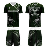 Custom Green Soccer Uniform Jersey Kids Adults Personalized Set Jersey Shirt