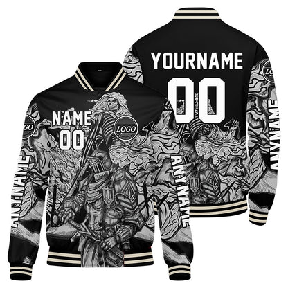 Custom Grey Varsity Jackets for Men Women Youth Personalized Letterman Jackets
