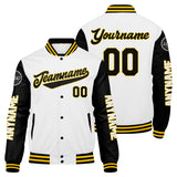 Custom Black Orange Varsity Jackets for Men Women Youth Personalized Letterman Jackets