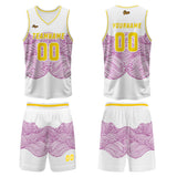 Custom White Red Green Basketball Jersey Uniform Suit Printed Your Logo Name Number