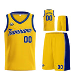 Custom Yellow Royal Basketball Jersey for Men Women Adult Youth Stitched Name Number Logo