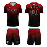 Custom Red Gray Uniform Jersey Kids Adults Personalized Set Jersey Shirt