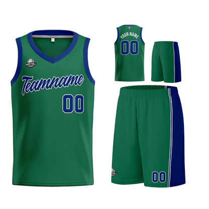 Custom Green Royal Basketball Jersey for Men Women Adult Youth Stitched Name Number Logo