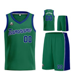 Custom Green Royal Basketball Jersey for Men Women Adult Youth Stitched Name Number Logo